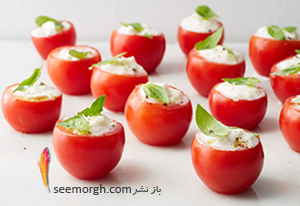 گوجه شکم پر، یک پیش  غذای عالی و 10 دقیقه ای