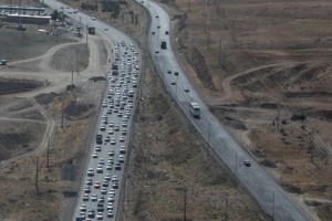 ترافیک پر حجم در مسیرهای منتهی به تهران