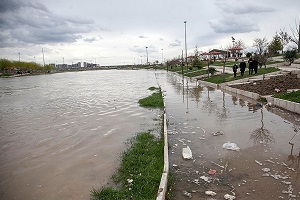 رودخانه قم در معرض خطر جدی سیل