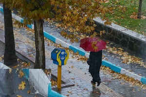 بارش های پراکنده در تهران و افزایش نسبی دما 