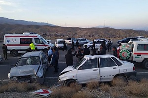 4 کشته و مصدوم در برخورد دو خودرو سواری 