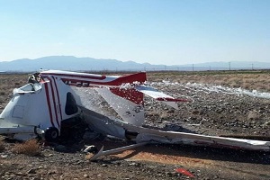 سقوط هواپیمای فوق سبک در شیراز 