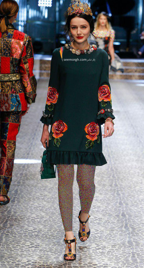 پیراهن زنانه دولچه و گابانا Dolce&Gabbana برای پاییز 2017 - عکس شماره 5 پیراهن زنانه دولچه و گابانا Dolce&Gabbana برای پاییز 2017 - عکس شماره 5