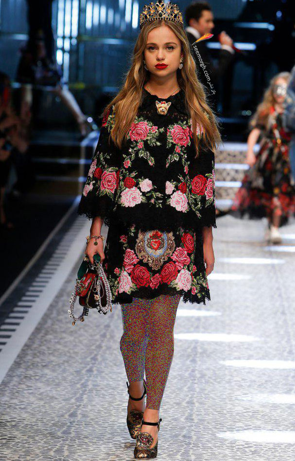 پیراهن زنانه دولچه و گابانا Dolce&Gabbana برای پاییز 2017 - عکس شماره 7 پیراهن زنانه دولچه و گابانا Dolce&Gabbana برای پاییز 2017 - عکس شماره 7