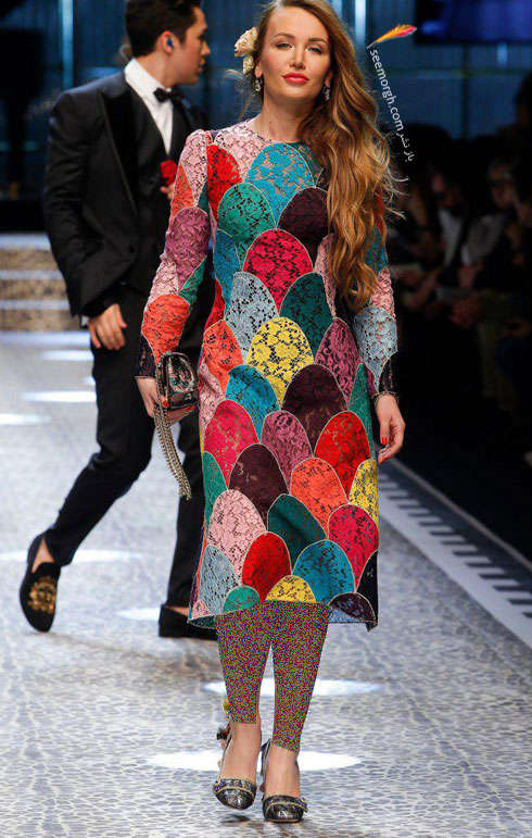 پیراهن زنانه دولچه و گابانا Dolce&Gabbana برای پاییز 2017 - عکس شماره 9 پیراهن زنانه دولچه و گابانا Dolce&Gabbana برای پاییز 2017 - عکس شماره 9