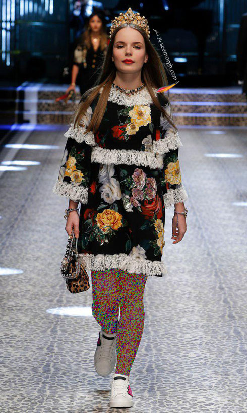 پیراهن زنانه دولچه و گابانا Dolce&Gabbana برای پاییز 2017 - عکس شماره 11 پیراهن زنانه دولچه و گابانا Dolce&Gabbana برای پاییز 2017 - عکس شماره 11