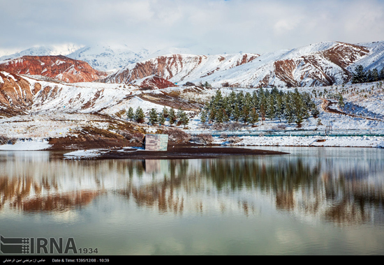 طبیعت زمستانی زیبای نیشابور