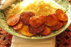 ته دیگ نان و سیب زمینی نخورید