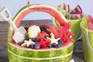 سفره آرایی شب یلدا، با سبدهای خاص و زیبای هندوانه ای!