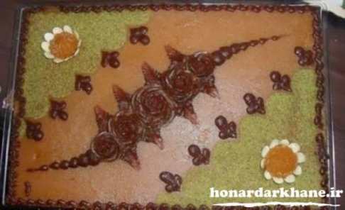 تزیین حلوا برای سفره آرایی ماه رمضان مدل 2