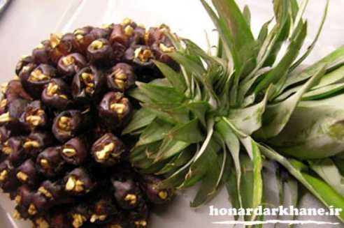 تزیین خرما برای سفره آرایی ماه رمضان مدل 2