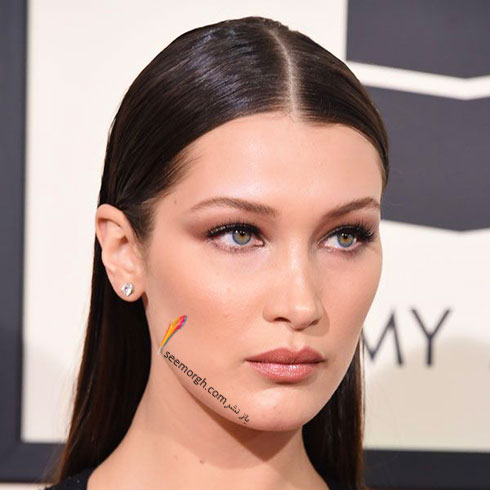آرایش صورت بلا حدید Bella Hadid در جوایز گرمی Grammy 2016
