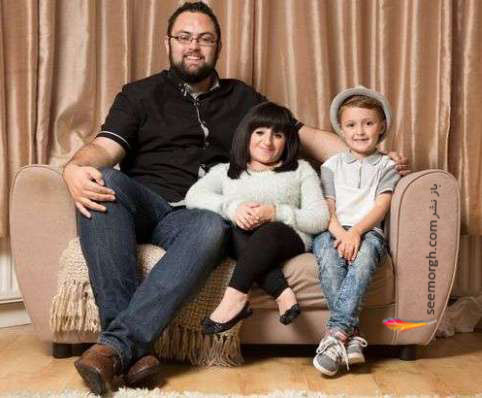آماندا و استیون در کنار فرزندشان