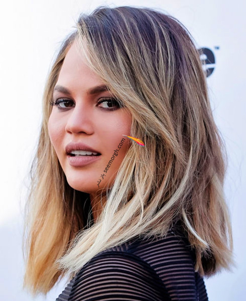 مدل مو پاییزی به سبک کریسی تیگن Chrissy Teigen