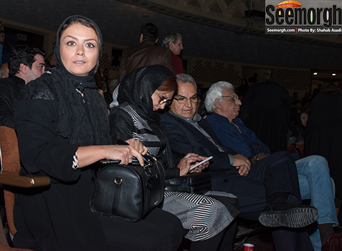 چهره شبنم فرشادجو در مراسم چهلم داود رشیدی