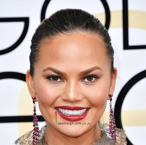 آرایش کریسی تیگن Chrissy Teigen در گلدن گلوب Golden Globe 2017 آرایش کریسی تیگن Chrissy Teigen در گلدن گلوب Golden Globe 2017