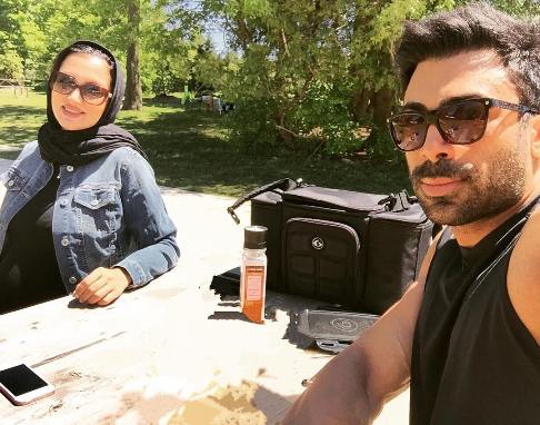 روناک یونسی و همسرش محسن میری