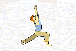 حرکات یوگا - حرکت هلال ماه ( Crescent Moon Pose )