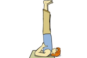 حرکات یوگا - حرکت ایستادن روی شانه ها ( Shoulder Stand )