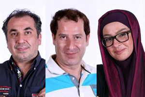 تست گریم لاله صبوری، جواد رضویان و جواد رضویان در سریال مهران مدیری
