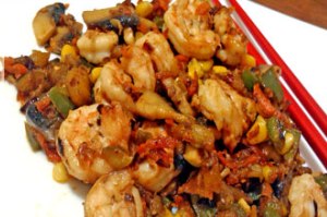 طرز تهیه خوراک میگو