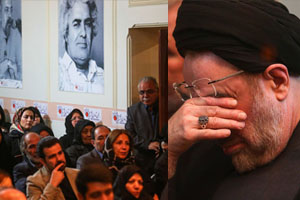 سیدمحمد خاتمی در مراسم عزاداری شاعران + تصاویر