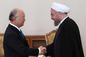 دیدار آمانو با روحانی + تصاویر