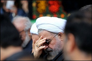روحانی در عزاداری سالار شهیدان +تصاویر
