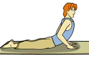 حرکات یوگا - حرکت کبری ( Cobra Pose )