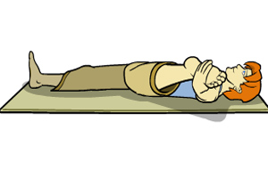 حرکات یوگا - حرکت کشیدن پا به کنار بدن (Leg to Side Yoga Pose)