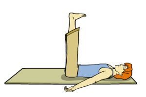 حرکات یوگا - حرکت بالا آوردن هر دو پا با هم ( Double Leg Raise )