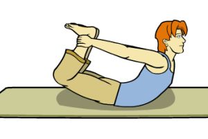 حرکات یوگا - حرکت کمان (Bow Yoga Pose )